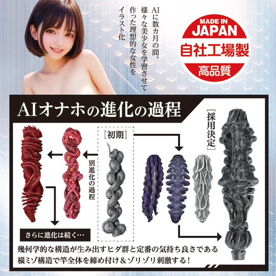 Artificial Intelligence Vagina No. 01 Onahole - Masturbator toy designed with AI - Kanojo Toys